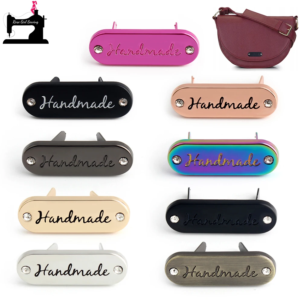 5/20PCS 35x12mm Handmade Oil Engraved Insert Diamond Metal Label Brand For Shoes Hat Purse Handbag Bag Tag Clasp DIY Accessories
5/20PCS 35x12mm Handmade Oil Engraved Insert Diamond Metal Label Brand For Shoes Hat Purse Handbag Bag Tag Clasp DIY Accessories