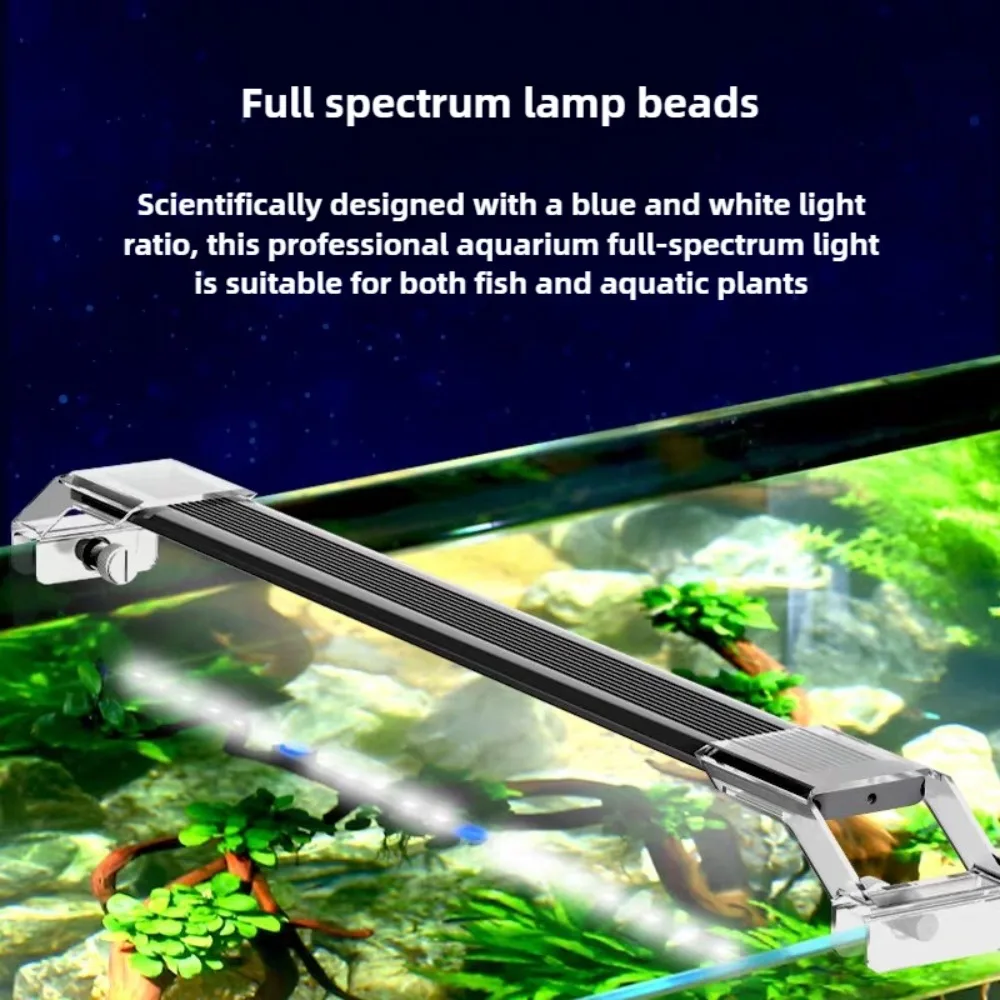 LED Aquarium Light for 24 Inch To 60 Inch Fresh Water Algae Fish Tank LED Lamp Blue White LED Planted Tank Light Waterproof IP68
LED Aquarium Light for 24 Inch To 60 Inch Fresh Water Algae Fish Tank LED Lamp Blue White LED Planted Tank Light Waterproof IP68