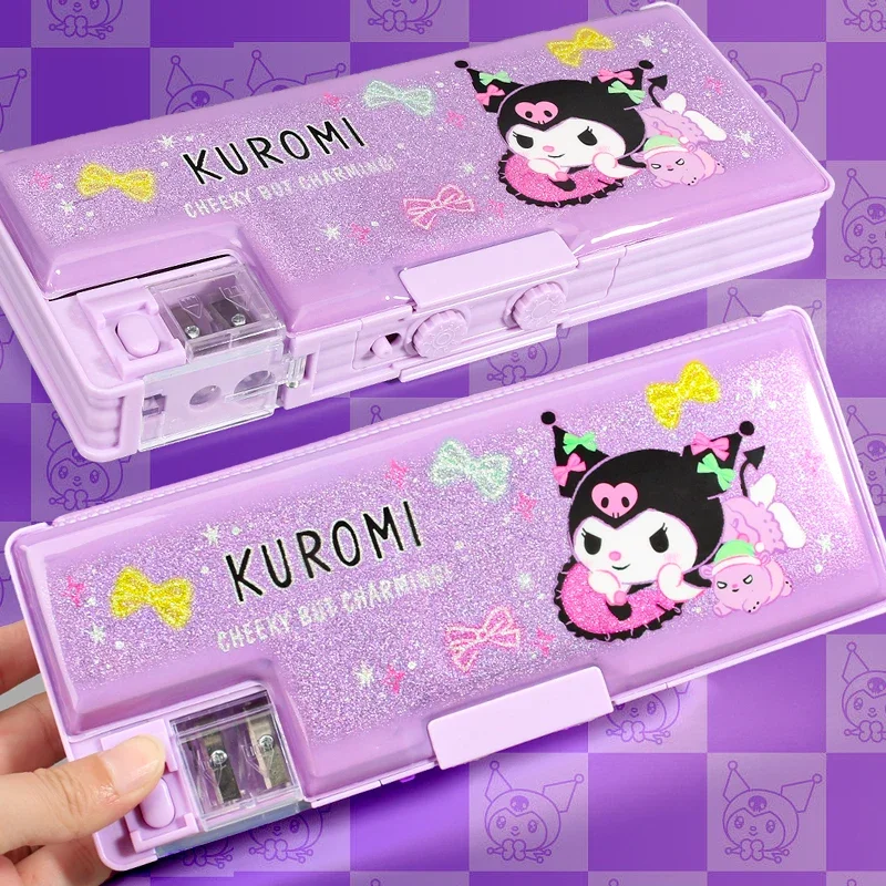 Sanrio Kuromi мультфильм аниме Kawaii многофункциональный оригинальный студенческий чехол для канцелярских принадлежностей большой емкости праздничные подарки для детей
Sanrio Kuromi мультфильм аниме Kawaii многофункциональный оригинальный студенческий чехол для канцелярских принадлежностей большой емкости праздничные подарки для детей