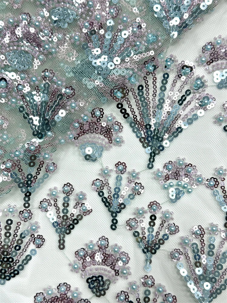 SJ Lace Africa Groom Beaded Lace Fabric 5 Yards High Quality 2026 French Sequin Lace Fabric for Bridal Wedding Evening Dress Sew
SJ Lace Africa Groom Beaded Lace Fabric 5 Yards High Quality 2026 French Sequin Lace Fabric for Bridal Wedding Evening Dress Sew