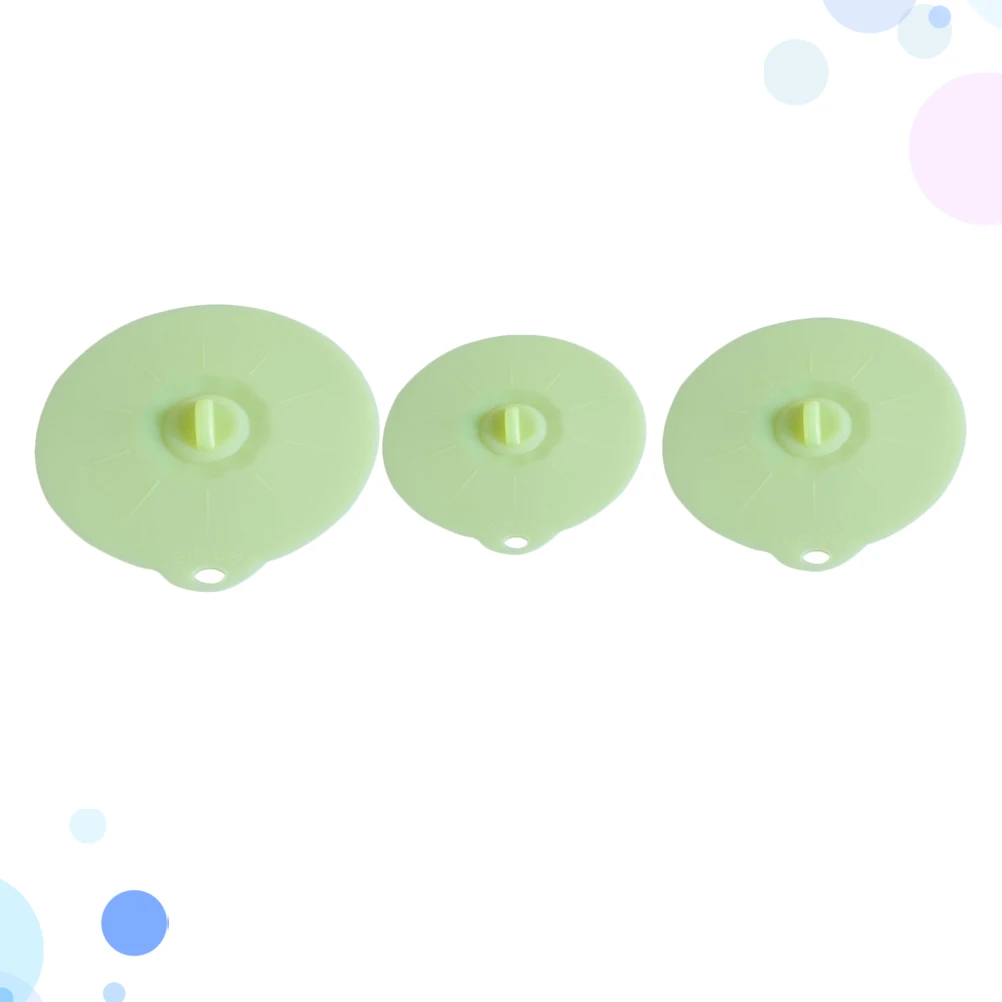 3 Pcs Silicone Fresh Cover Sealed Lid Multifunction Lids Bowl Washable Pot Green
3 Pcs Silicone Fresh Cover Sealed Lid Multifunction Lids Bowl Washable Pot Green