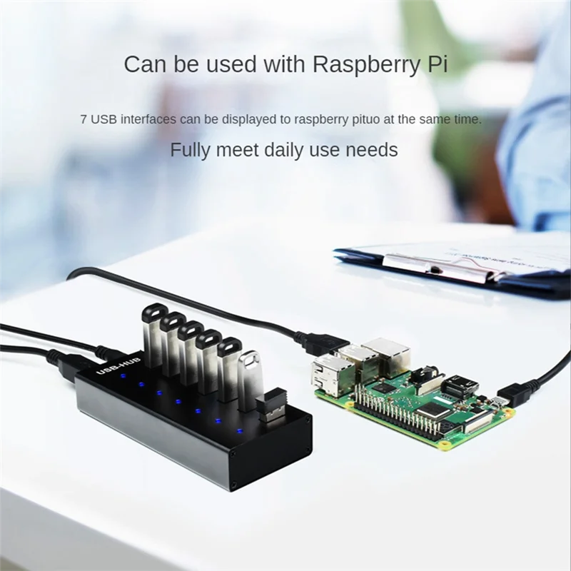 FUFU Industrial Grade 7-Port USB HUB USB2.0 Multi Interface HUB Docking Station Converter Expansion Adapter
FUFU Industrial Grade 7-Port USB HUB USB2.0 Multi Interface HUB Docking Station Converter Expansion Adapter