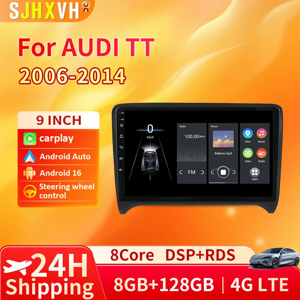 for Audi TT MK2 8J 2006 2007 - 2014 Car Radio Video Multimedia Player Android Touch Screen Audio DSP Stereo WiFi GPS Navigation 
for Audi TT MK2 8J 2006 2007 - 2014 Car Radio Video Multimedia Player Android Touch Screen Audio DSP Stereo WiFi GPS Navigation