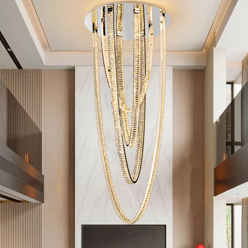 Modern Home Decoration Crystal Chandelier, Stair Pendant Lamp, Living Room Pendant Lights, Interior Lighting
Modern Home Decoration Crystal Chandelier, Stair Pendant Lamp, Living Room Pendant Lights, Interior Lighting