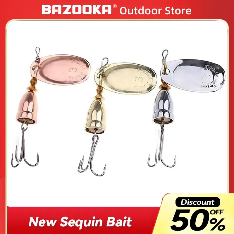 Bazooka Rotate Sequin Chatterbait Fishing Lure with Artificial Vibration Wobblers for Winter Camping Shore Fishing Accesso
Bazooka Rotate Sequin Chatterbait Fishing Lure with Artificial Vibration Wobblers for Winter Camping Shore Fishing Accesso