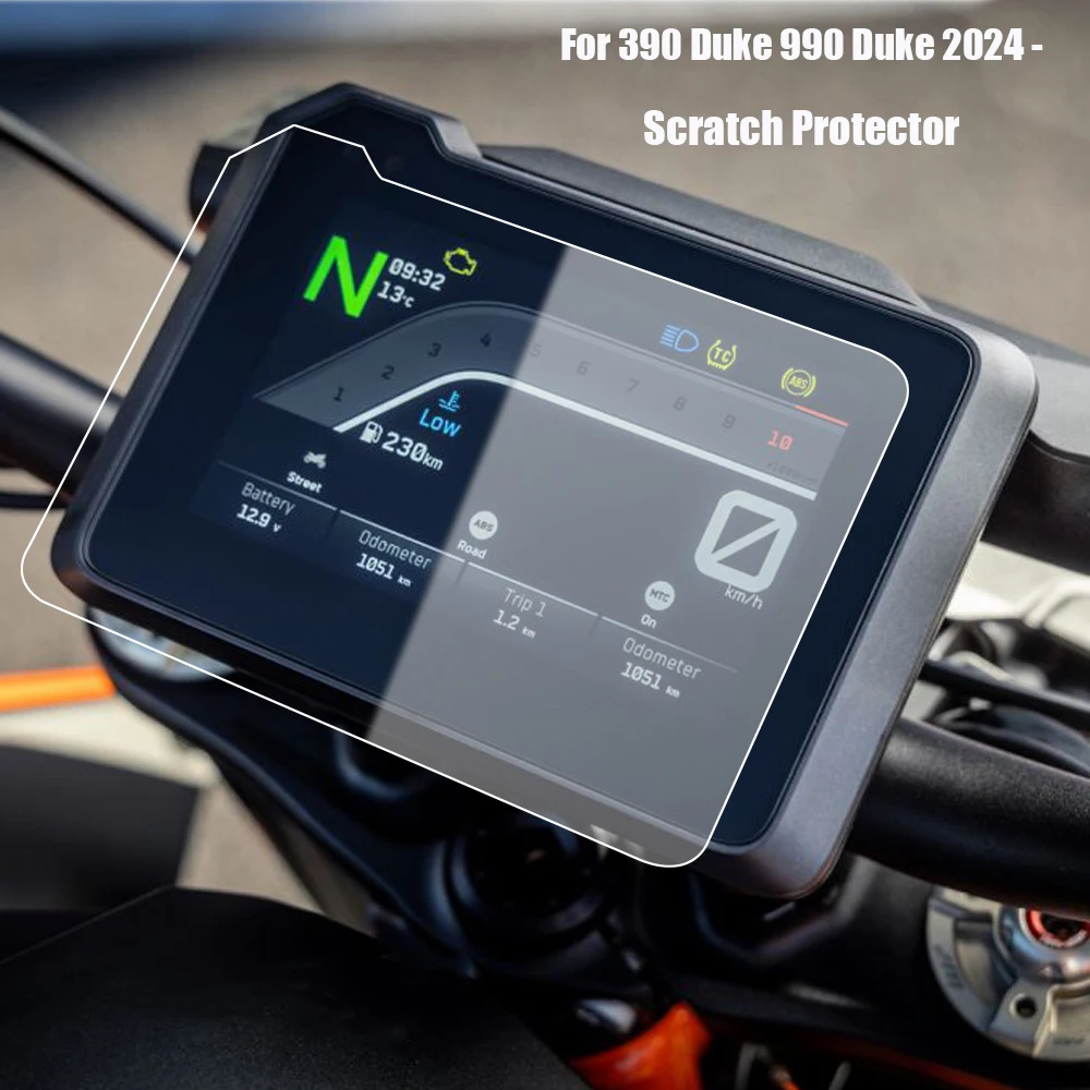 Для 390 Duke 990 Duke защитная пленка для инструментов 2024-новые аксессуары для мотоциклов, экран приборной панели с кластером царапин
Для 390 Duke 990 Duke защитная пленка для инструментов 2024-новые аксессуары для мотоциклов, экран приборной панели с кластером царапин