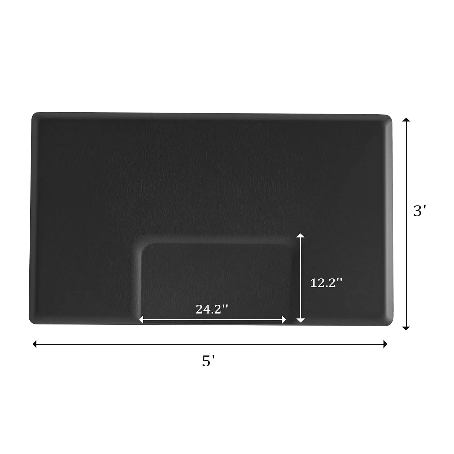 3' x 5' Barber Floor Mat 3/4'' Thick Anti Fatigue Salon Mat with Square Cut out
3' x 5' Barber Floor Mat 3/4'' Thick Anti Fatigue Salon Mat with Square Cut out