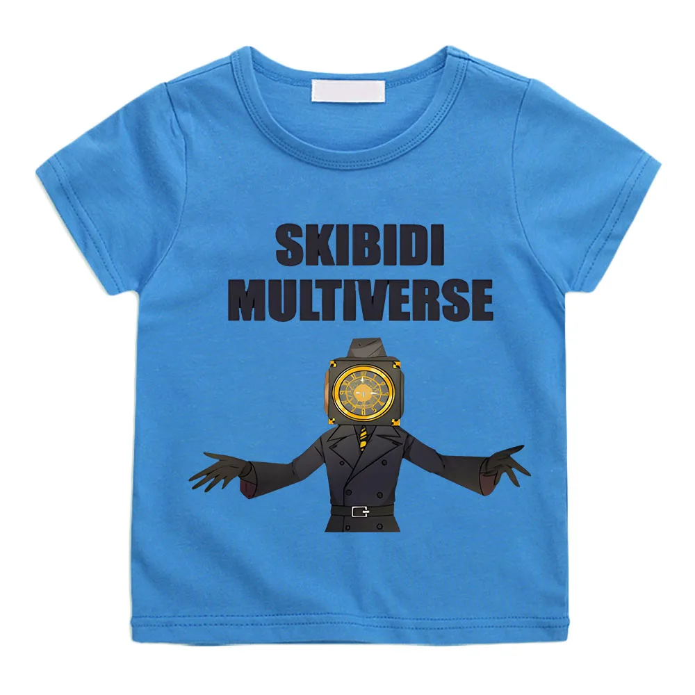 SKIBIDI MULTIVERSE Toilet Print Children's Clothing Casual Kid's Short-sleeved Summer Cotton T-shirt Tops for Boys and Girls
SKIBIDI MULTIVERSE Toilet Print Children's Clothing Casual Kid's Short-sleeved Summer Cotton T-shirt Tops for Boys and Girls