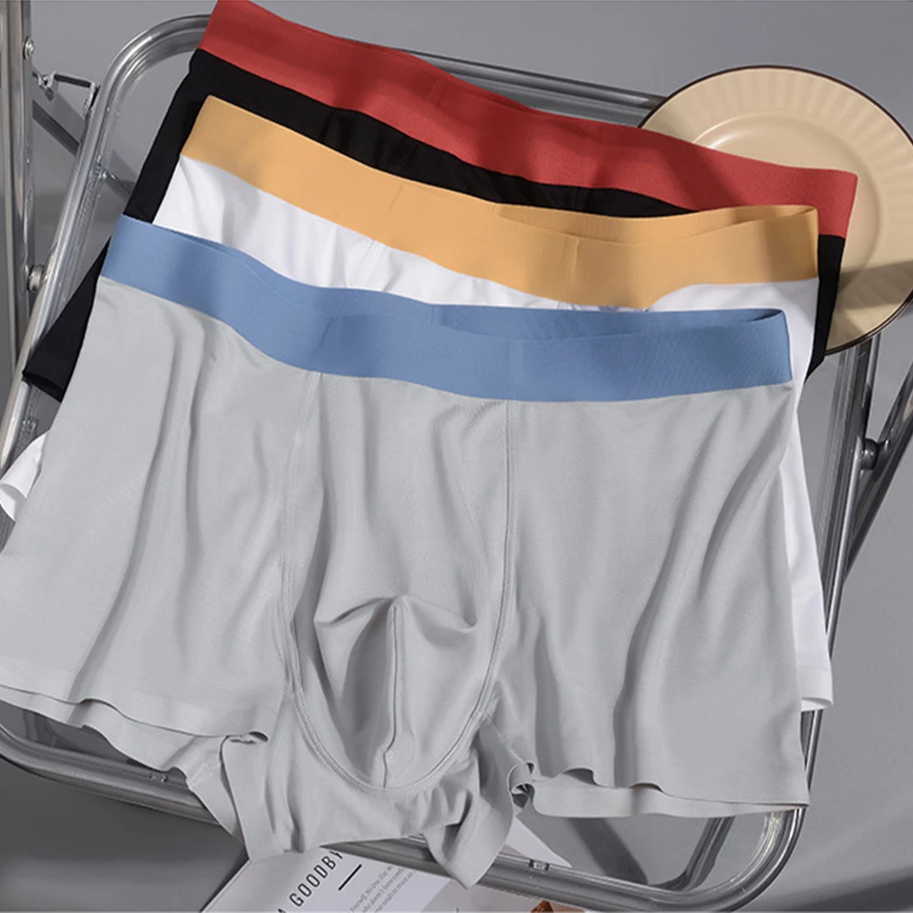 Men Modal Sexy Big Bulge Pouch Underpants Ice Silk Seamless Underwear Ultra-Soft Comfort Trunks Solid Loose Lingerie
Men Modal Sexy Big Bulge Pouch Underpants Ice Silk Seamless Underwear Ultra-Soft Comfort Trunks Solid Loose Lingerie