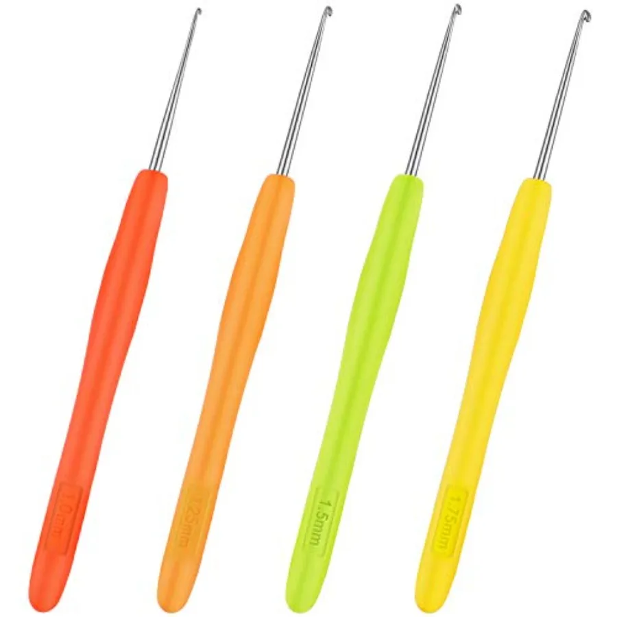4 Pieces Hair Highlighting Needles Small Crochet Hooks Precision Metal Needles Crochet Knitting Hooks with Soft Handles, 1 Mm,
4 Pieces Hair Highlighting Needles Small Crochet Hooks Precision Metal Needles Crochet Knitting Hooks with Soft Handles, 1 Mm,