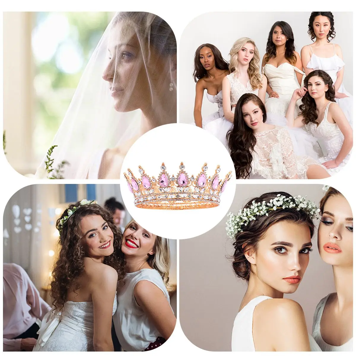 Bridal Crown Wedding Hair Accessories Women Sparkling Jewelry Decorations Photo Prop Exquisite Design Noticeable Bridal Party
Bridal Crown Wedding Hair Accessories Women Sparkling Jewelry Decorations Photo Prop Exquisite Design Noticeable Bridal Party
