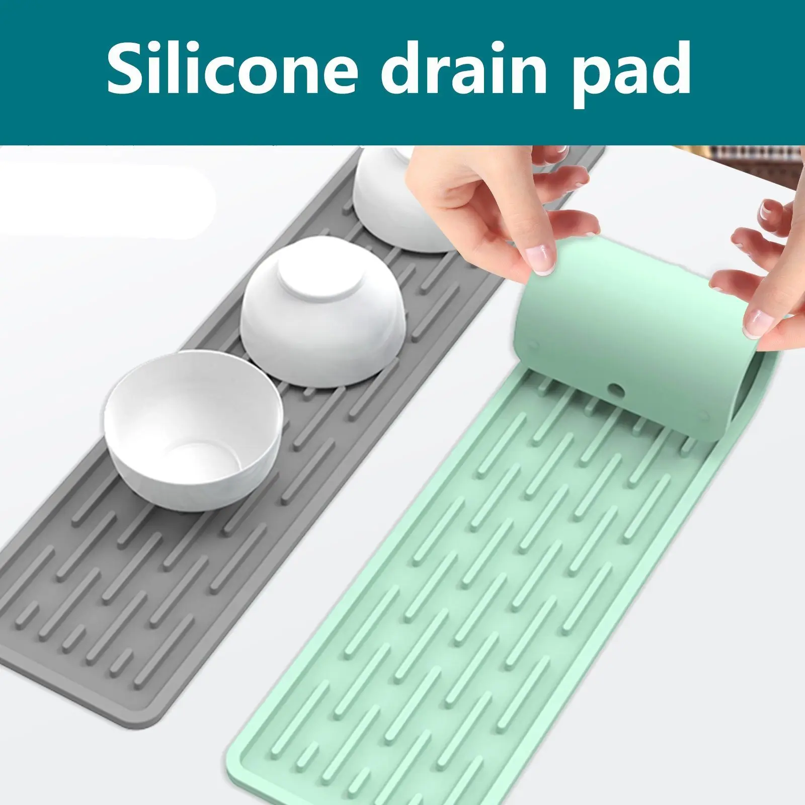 35/55cm Silicone Tableware Cushion Tablemat Protection Mat Anti Slip Sink Tray Dish Drying Cushion Pad Sink Drain Mat Coasters
35/55cm Silicone Tableware Cushion Tablemat Protection Mat Anti Slip Sink Tray Dish Drying Cushion Pad Sink Drain Mat Coasters