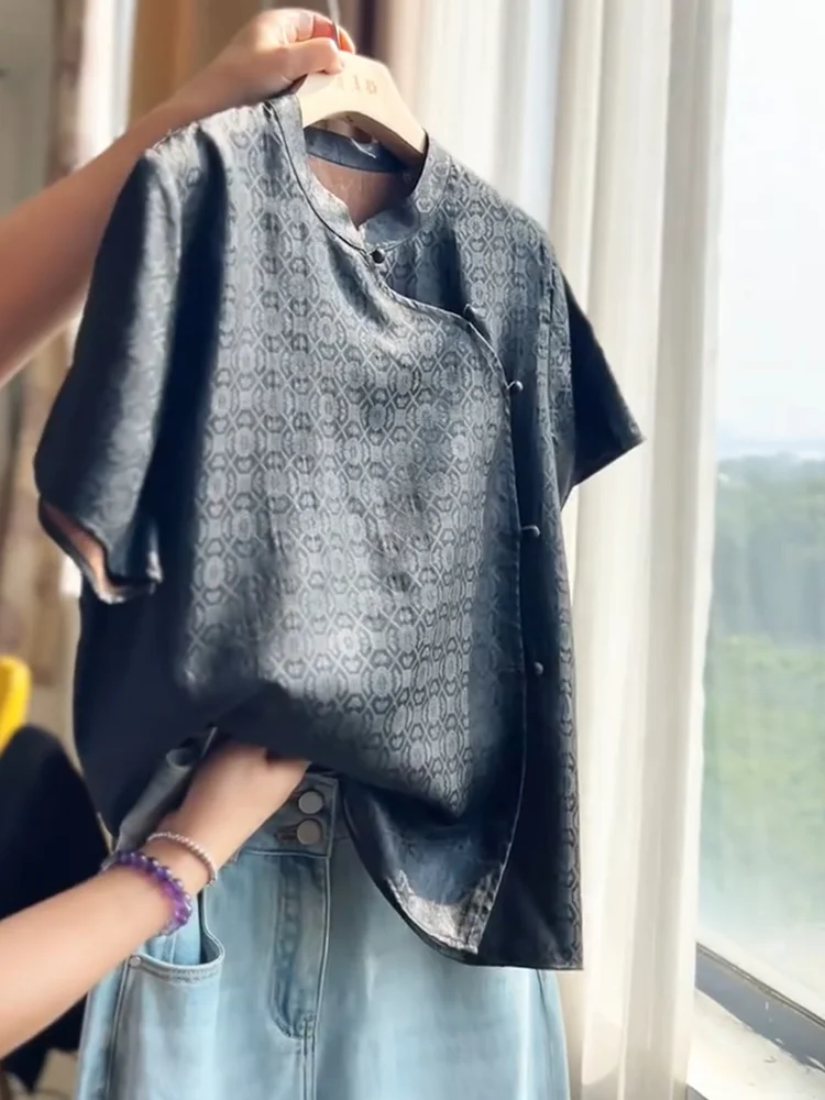 Женский топ с цветочной вышивкой в китайском стиле, модный, универсальный, летний, новинка, большие размеры
Женский топ с цветочной вышивкой в китайском стиле, модный, универсальный, летний, новинка, большие размеры