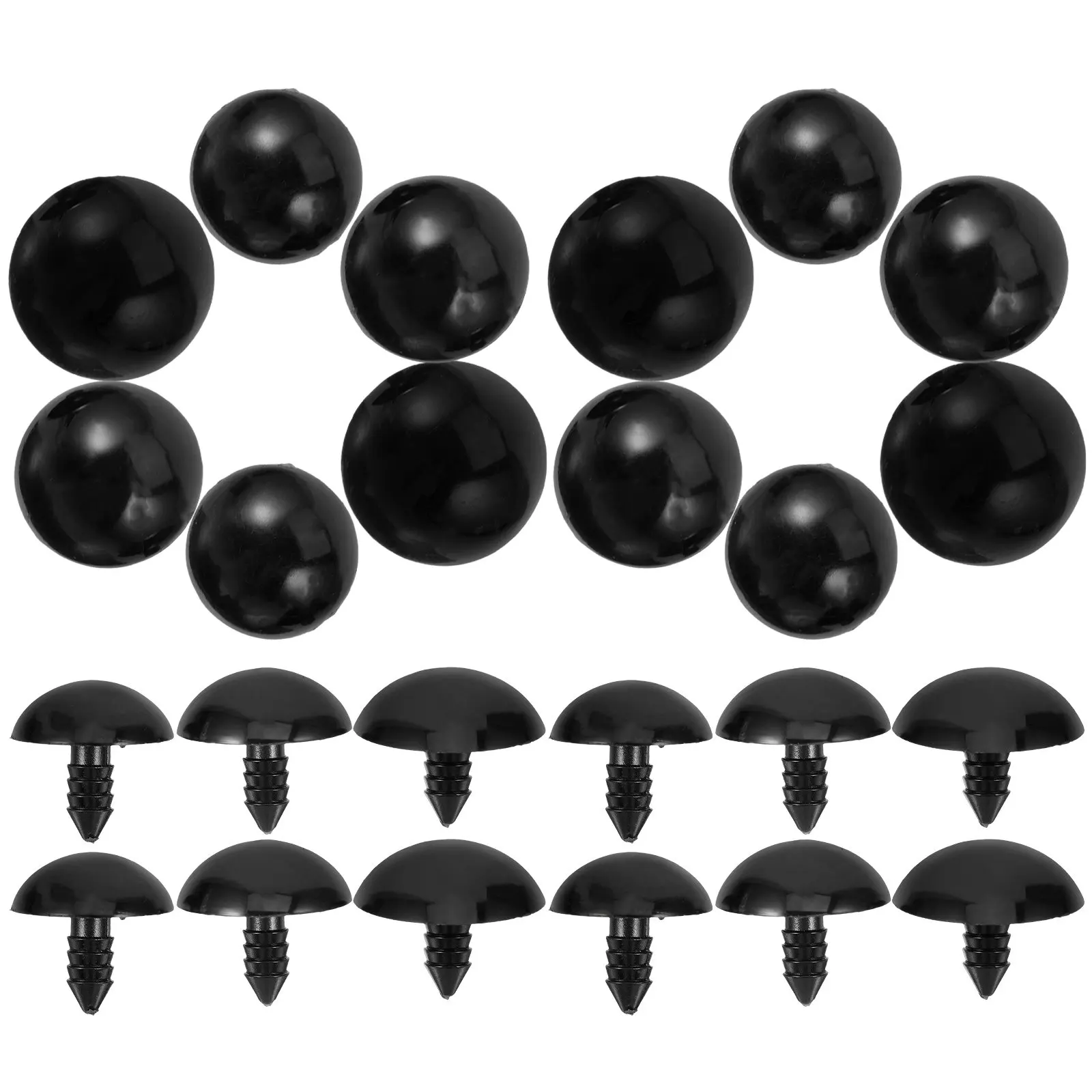 30Pcs Black Plastic Crafting Eyes Decorative Artificial Fake Eyes Creative Accessories for DIY Stuffed Animal Holiday Decor
30Pcs Black Plastic Crafting Eyes Decorative Artificial Fake Eyes Creative Accessories for DIY Stuffed Animal Holiday Decor
