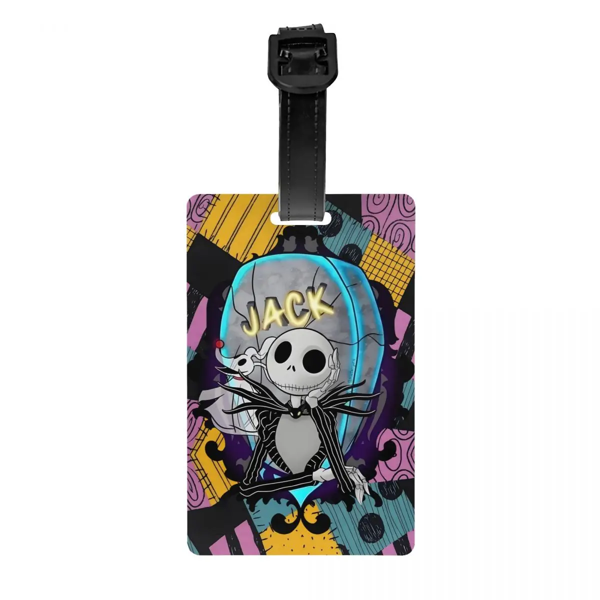 Custom Jack Skellington Luggage Tag With Name Card Nightmare Before Christmas Privacy Cover ID Label for Travel Bag Suitcase
Custom Jack Skellington Luggage Tag With Name Card Nightmare Before Christmas Privacy Cover ID Label for Travel Bag Suitcase