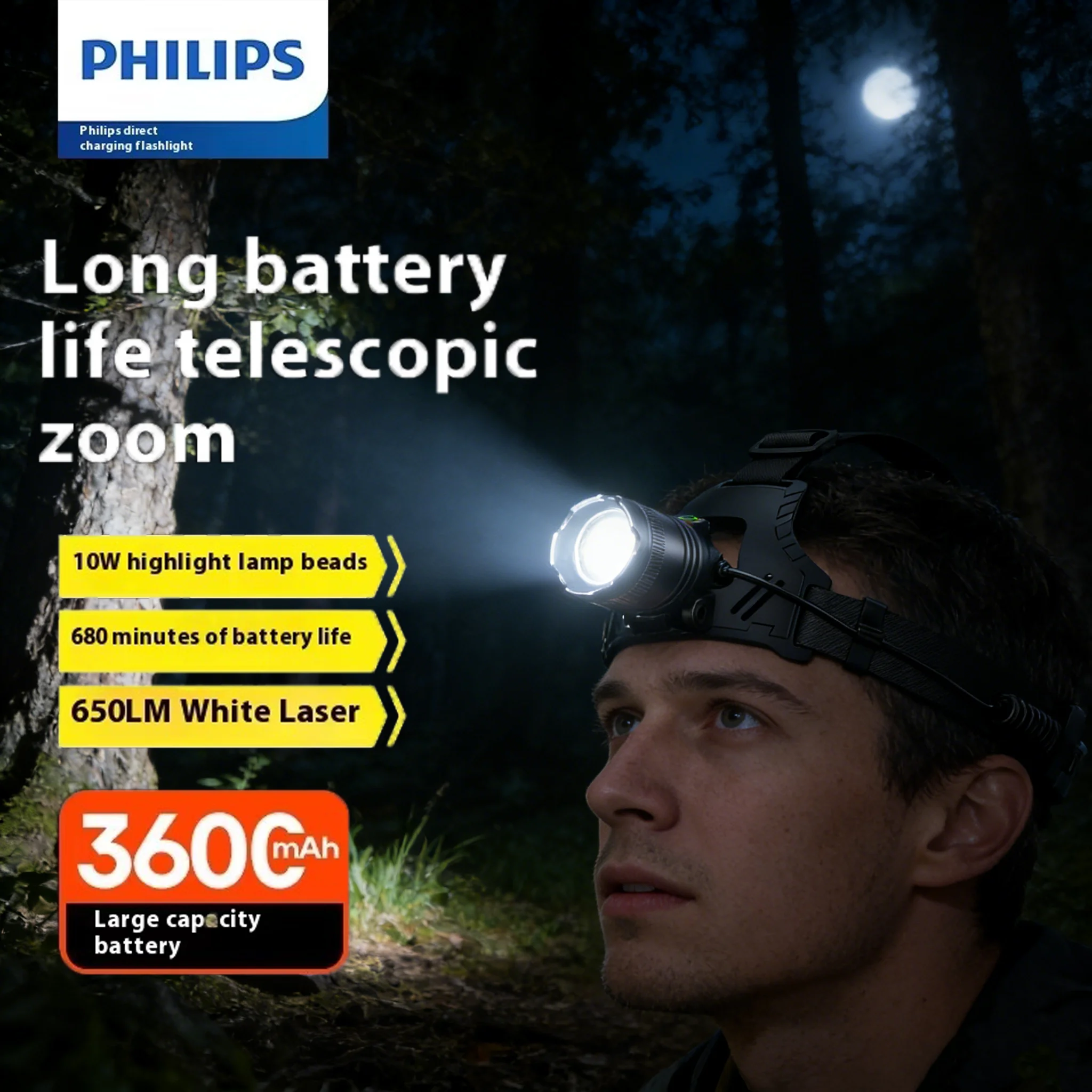Налобный фонарь Philips SFL 3341 с регулируемым углом луча 90 градусов, 680 минут работы, аккумулятор 3600 мАч, сверхбольшая емкость, крепление на голову
Налобный фонарь Philips SFL 3341 с регулируемым углом луча 90 градусов, 680 минут работы, аккумулятор 3600 мАч, сверхбольшая емкость, крепление на голову