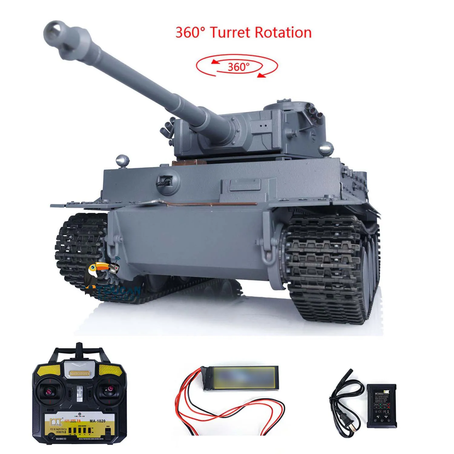 Металлический Mato 1/16 Tiger I RC RTR Модель танка Инфракрасная версия Barrel Recoil Серый цвет 360° ° Электрическое контактное кольцо 1220 TH00651-SMT7
Металлический Mato 1/16 Tiger I RC RTR Модель танка Инфракрасная версия Barrel Recoil Серый цвет 360° ° Электрическое контактное кольцо 1220 TH00651-SMT7
