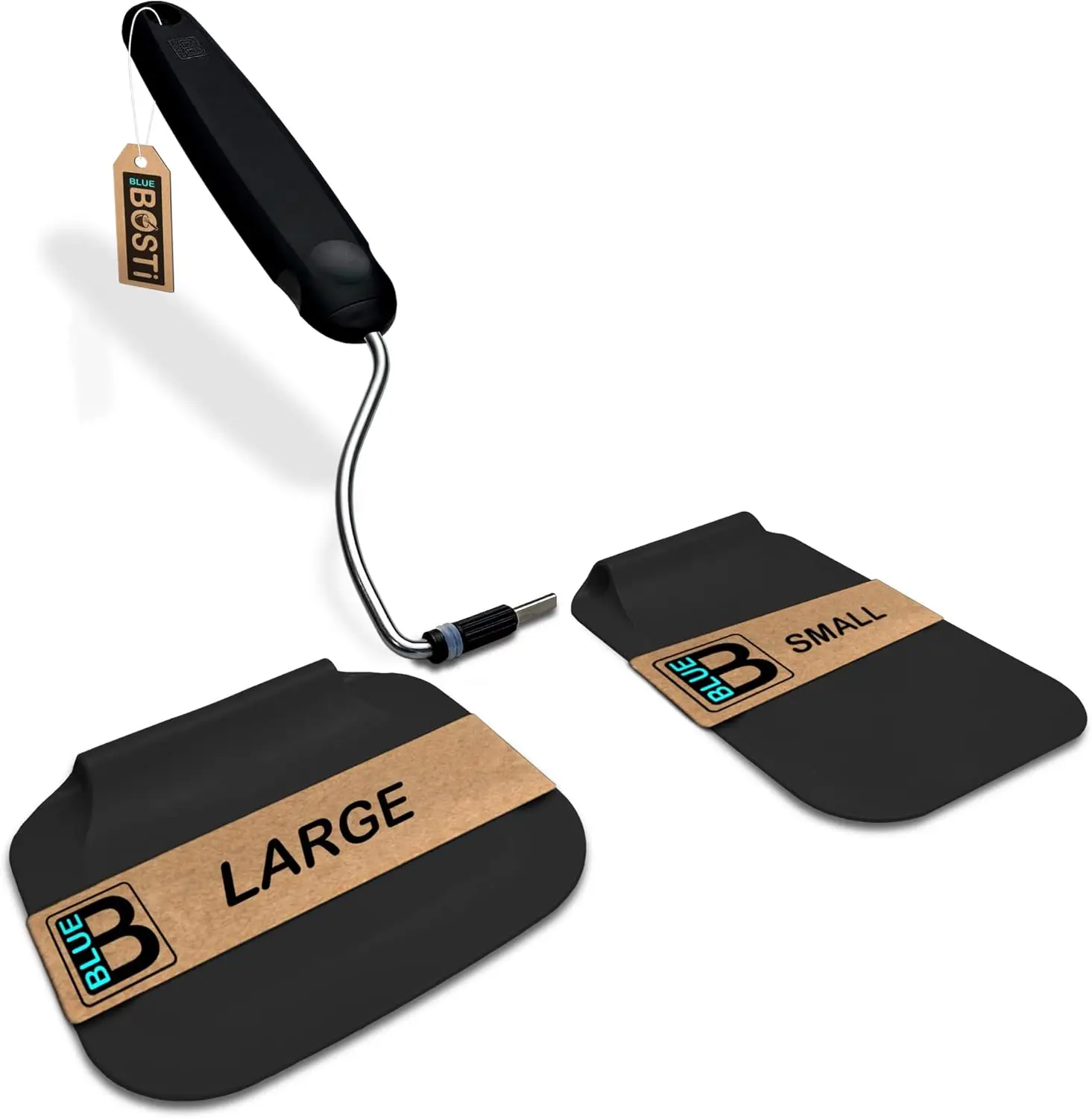 Adjustable Angle Spatula, PPSU Turner for Eggs Pancakes Burgers, 2 Interchangeable Heads, Thin Heat Resistant Non-Stick Cookware
Adjustable Angle Spatula, PPSU Turner for Eggs Pancakes Burgers, 2 Interchangeable Heads, Thin Heat Resistant Non-Stick Cookware