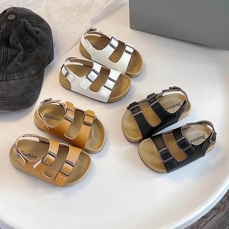 Kids'Casual Sandals PU Leather Peep Toe Summer Fashion Outdoor Shoes For Girls Breathable Anti-slip White Black Size 21-30
Kids'Casual Sandals PU Leather Peep Toe Summer Fashion Outdoor Shoes For Girls Breathable Anti-slip White Black Size 21-30