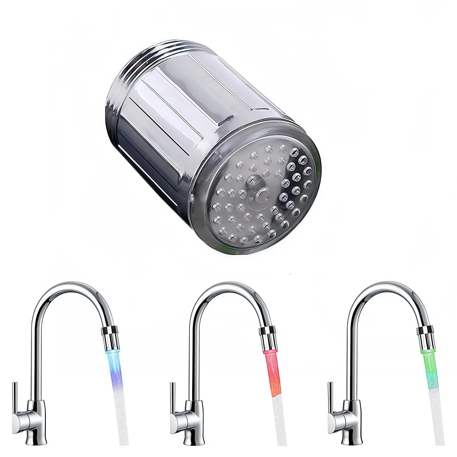 LED Faucet Head Automatic 3 Color Change Light Water Saving Tap Aerator for Kitchen Bathroom Sink Stream Glow Spray Nozzle
LED Faucet Head Automatic 3 Color Change Light Water Saving Tap Aerator for Kitchen Bathroom Sink Stream Glow Spray Nozzle