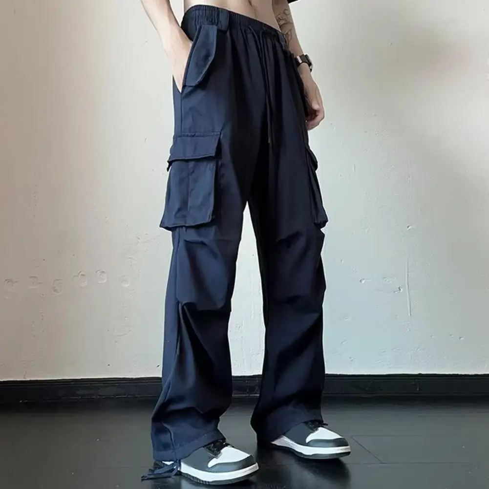 Men Cargo Pants Stylish Men's Cargo Pants with Elastic Waist Multiple Pockets for Streetwear Fashion Solid Color Straight Leg
Men Cargo Pants Stylish Men's Cargo Pants with Elastic Waist Multiple Pockets for Streetwear Fashion Solid Color Straight Leg