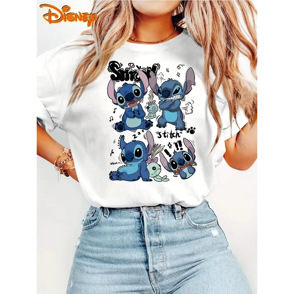 Women's Disney Pattern Short Sleeve Cute Angry Square Star Stitch Print Round Neck T-Shirt Everyday Commuting Retro Style Top
Women's Disney Pattern Short Sleeve Cute Angry Square Star Stitch Print Round Neck T-Shirt Everyday Commuting Retro Style Top