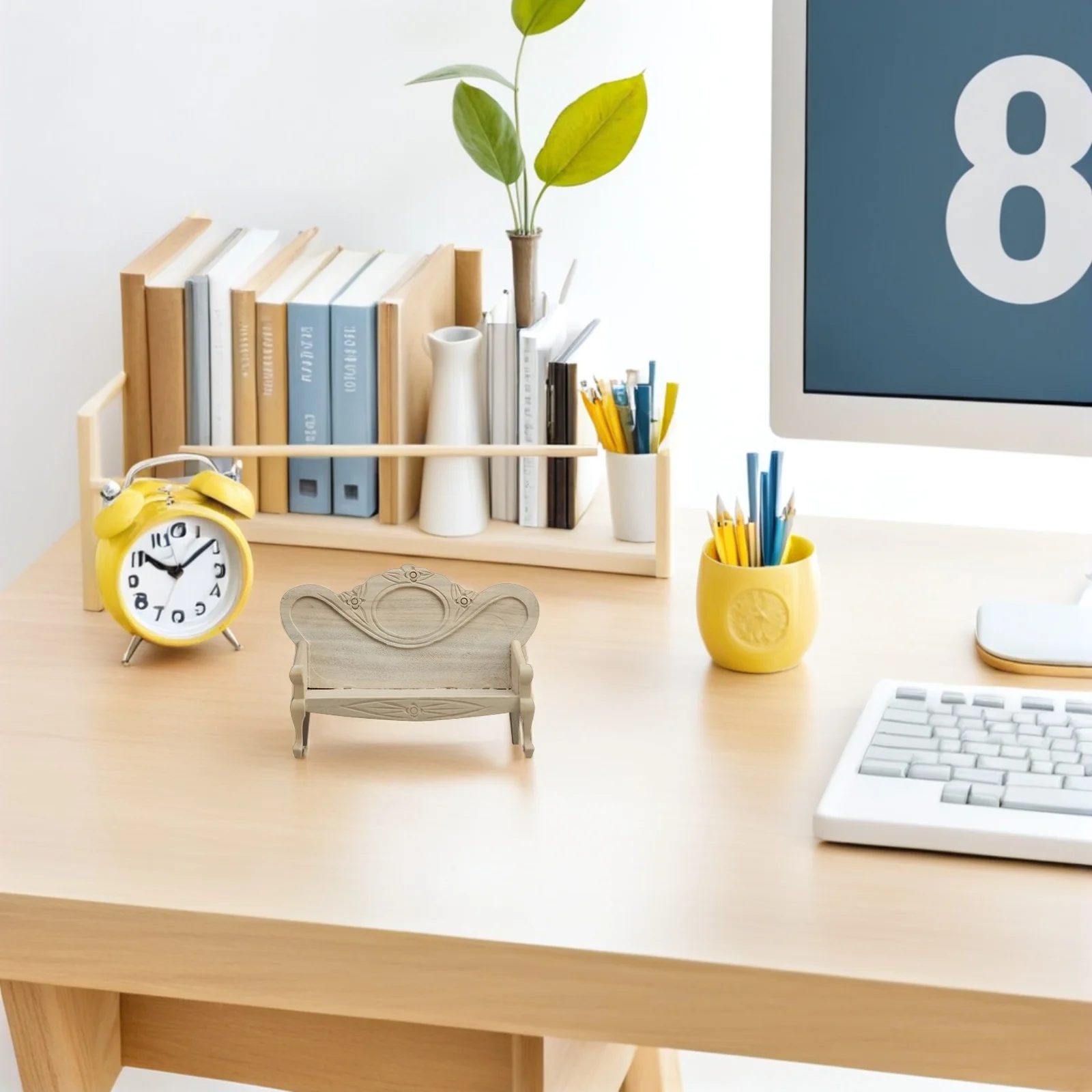 Miniature Dollhouse Sofa Chair 1:12 Scale Wooden Vintage Armchair Living Room Decoration Mini Furniture Scene Wooden Mini Sofa
Miniature Dollhouse Sofa Chair 1:12 Scale Wooden Vintage Armchair Living Room Decoration Mini Furniture Scene Wooden Mini Sofa