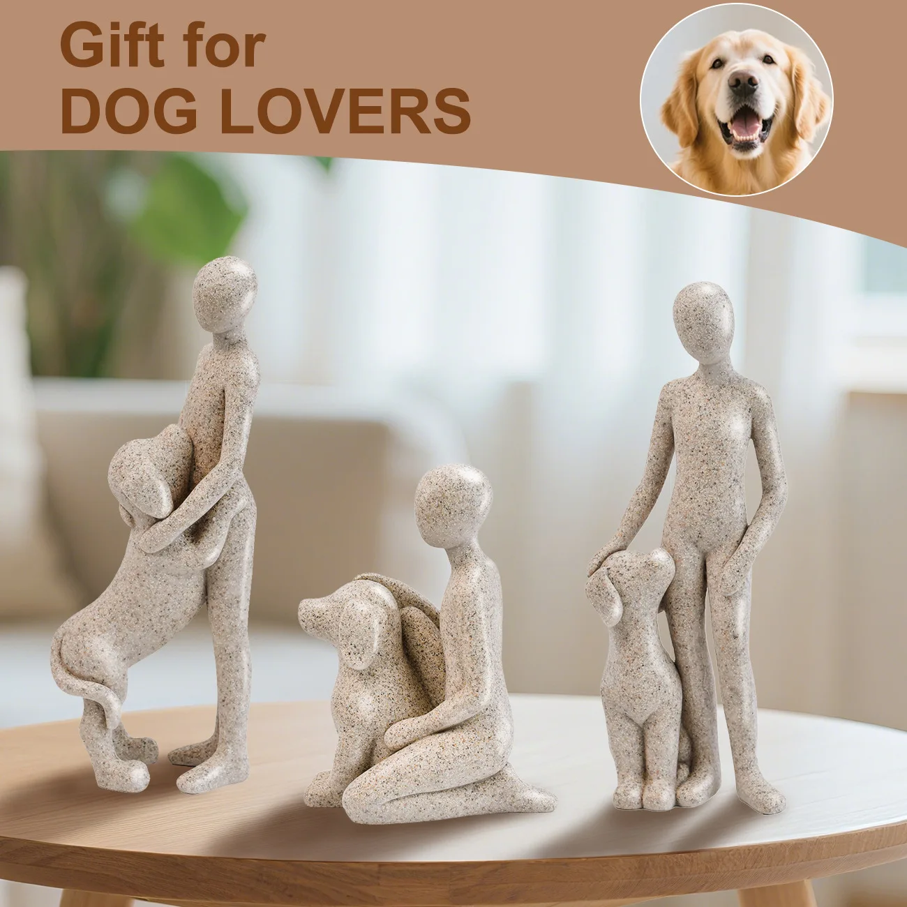 Vilead Pet Sculpture Home Decor Cute Man and Dog Statue Office Living Room Bedroom Decoration Memory Gifts for Pet Lovers
Vilead Pet Sculpture Home Decor Cute Man and Dog Statue Office Living Room Bedroom Decoration Memory Gifts for Pet Lovers