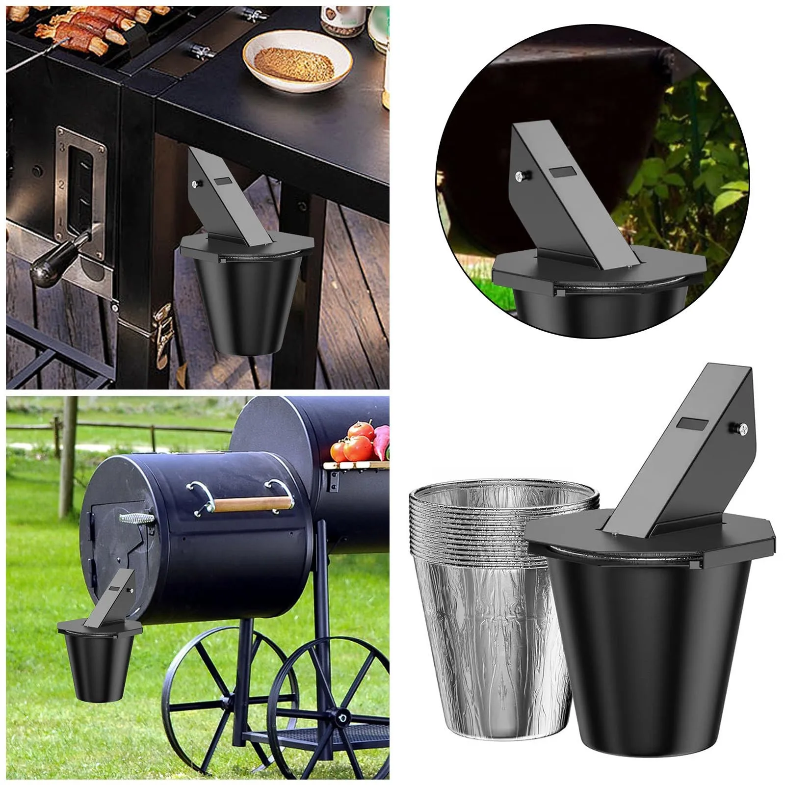 Upgraded Grease Bucket With Lid And Heat Coating Comes,Large Capacity Heavy Duty Drip Bucket With 2 Tinfoil For Pellet Grills
Upgraded Grease Bucket With Lid And Heat Coating Comes,Large Capacity Heavy Duty Drip Bucket With 2 Tinfoil For Pellet Grills