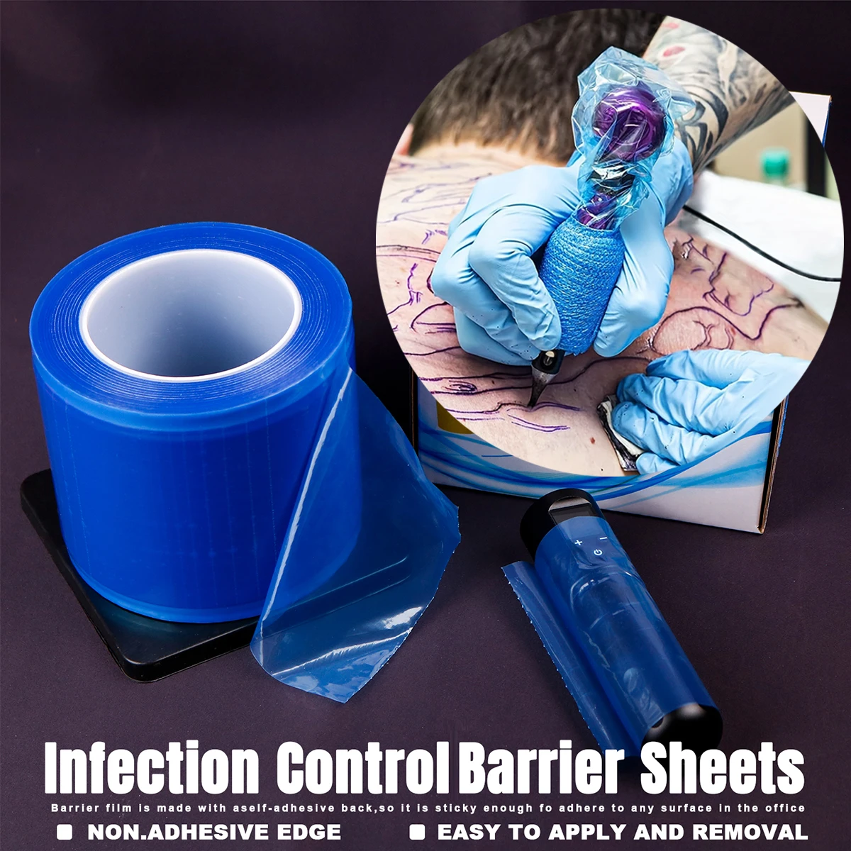 1200pcs Anti-fouling Tattoo Barrier Film Disposable Protect Plastic Adhesive Band Barrier Sticker Tattoo Accessories Supplies
1200pcs Anti-fouling Tattoo Barrier Film Disposable Protect Plastic Adhesive Band Barrier Sticker Tattoo Accessories Supplies