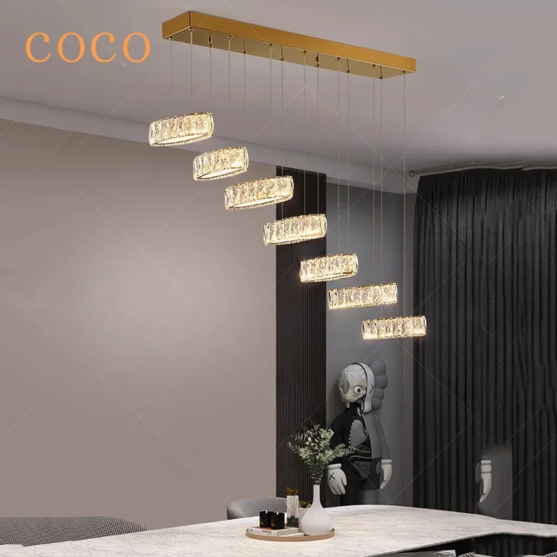 Decoration Pendant LED lights, luxury crystal living room chandelier, dining room Pendant lamp, ceiling light, indoor lighting
Decoration Pendant LED lights, luxury crystal living room chandelier, dining room Pendant lamp, ceiling light, indoor lighting