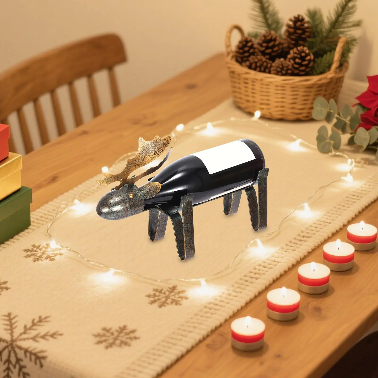Bottle Holder Tabletop Storage Stand Birthday Gift Accessories Decorative Rack Deer Shape for Bar Counter Sideboard
Bottle Holder Tabletop Storage Stand Birthday Gift Accessories Decorative Rack Deer Shape for Bar Counter Sideboard