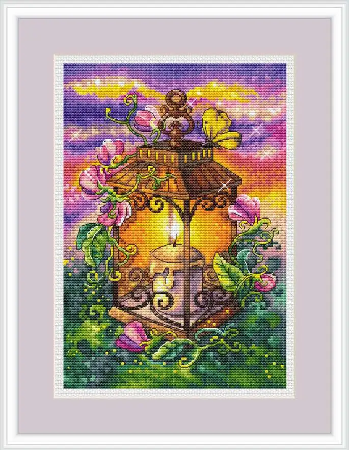 Cross Stitch Kit Landscape, Metallic, Count Canvas, Stitch Embroidery, DIY Handmade Needlework, Lantern, Summer, 14CT
Cross Stitch Kit Landscape, Metallic, Count Canvas, Stitch Embroidery, DIY Handmade Needlework, Lantern, Summer, 14CT