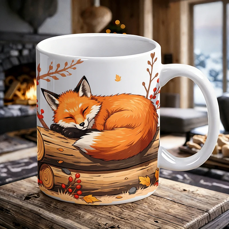 Soft and cute sleeping red fox ceramic mug, coffee cup, milk cup, office tea cup, drinking cup, gift for friends, fade-resistant
Soft and cute sleeping red fox ceramic mug, coffee cup, milk cup, office tea cup, drinking cup, gift for friends, fade-resistant