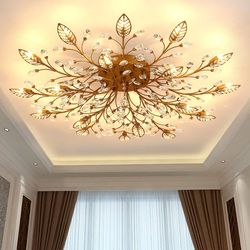 Originality LED Crystal Ceiling Lamp Modern Living Room Bedroom Ceiling Light Restaurant Gold Loft led Crystal Lighting Fixtures
Originality LED Crystal Ceiling Lamp Modern Living Room Bedroom Ceiling Light Restaurant Gold Loft led Crystal Lighting Fixtures