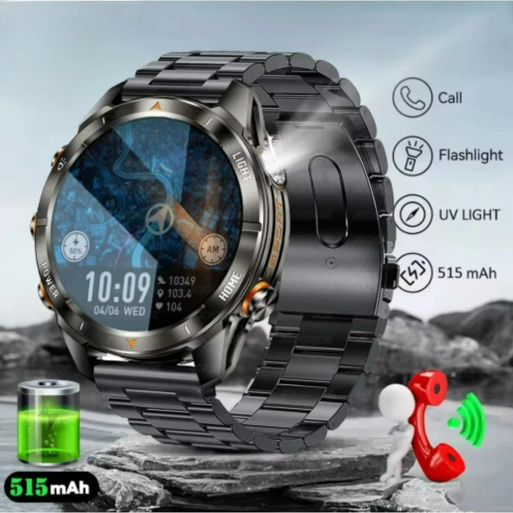 2027 Military Smart Watch Men 10ATM Waterproof AMOLED Screen LED Flashlight Battery Heart Rate Sport BT Call Smartwatch
2027 Military Smart Watch Men 10ATM Waterproof AMOLED Screen LED Flashlight Battery Heart Rate Sport BT Call Smartwatch