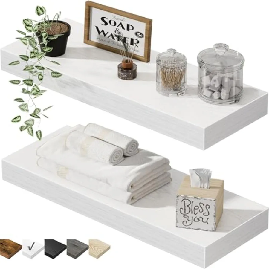 Bathroom Floating Shelves for Wall - Wall Mounted Shelf Over Toilet Farmhouse Home Decor Display Bookshelf Small 15.7 x 6.7 inc
Bathroom Floating Shelves for Wall - Wall Mounted Shelf Over Toilet Farmhouse Home Decor Display Bookshelf Small 15.7 x 6.7 inc