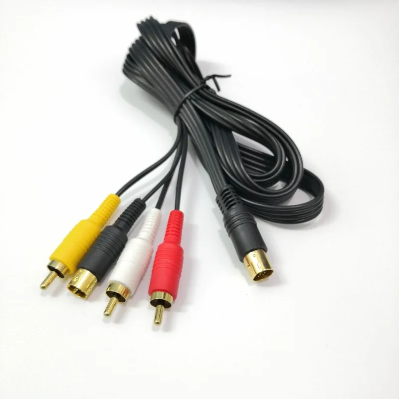 1.8M Gold-plated AV 3RCA Video Audio Composite Cord Cable for SEGAS Saturn S-Video AV Cable
1.8M Gold-plated AV 3RCA Video Audio Composite Cord Cable for SEGAS Saturn S-Video AV Cable