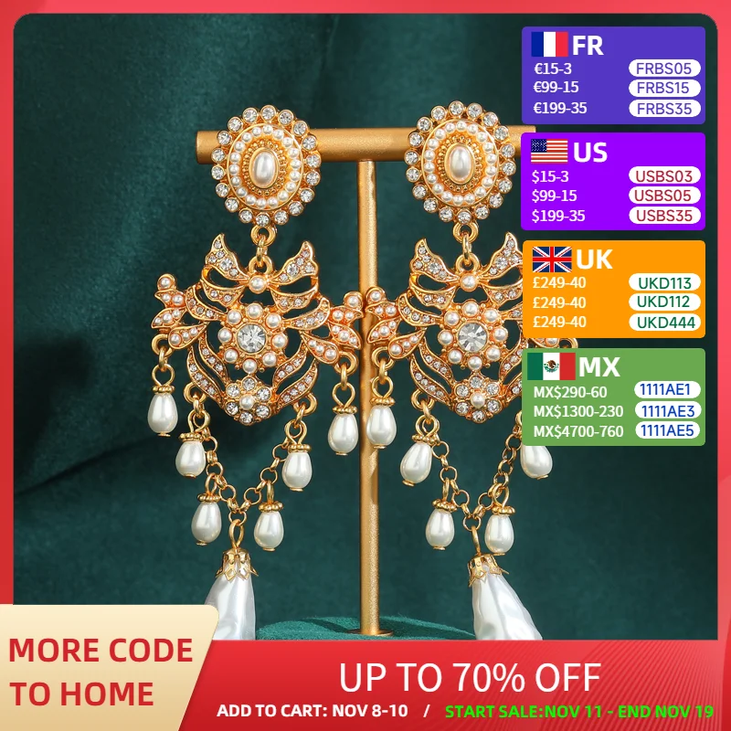 Женские массивные серьги в дворце, большие готические серьги в стиле барокко с жемчугом золотого цвета, висячие подвески, антикварные роскошные ювелирные изделия в Дубае, винтажные
Женские массивные серьги в дворце, большие готические серьги в стиле барокко с жемчугом золотого цвета, висячие подвески, антикварные роскошные ювелирные изделия в Дубае, винтажные