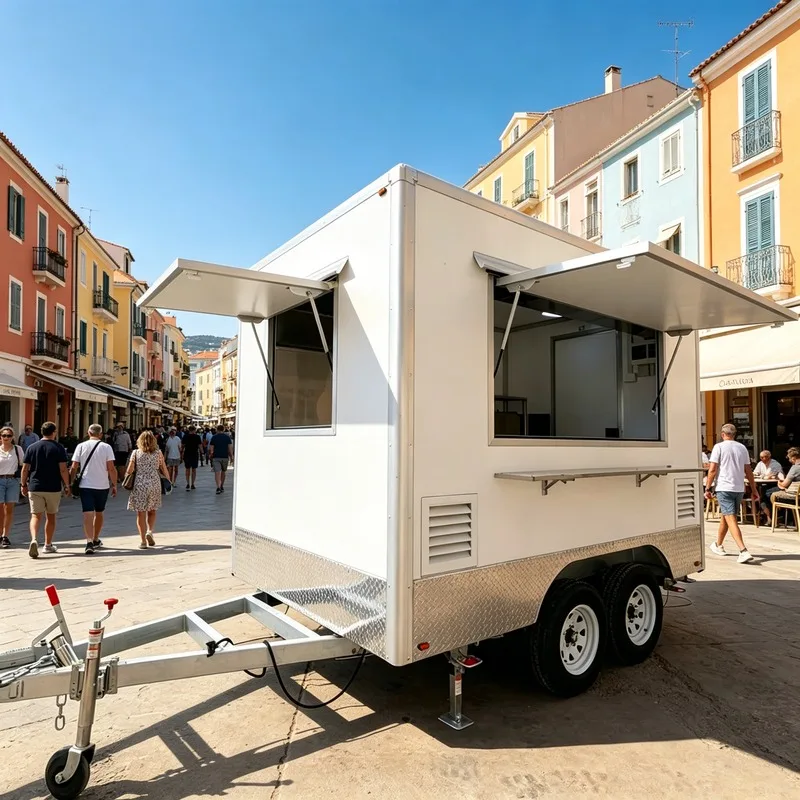 Customizable 3m Mini Square Fiberglass Aluminum Food Trailer Mobile Catering Restaurant Snack Trailer
Customizable 3m Mini Square Fiberglass Aluminum Food Trailer Mobile Catering Restaurant Snack Trailer