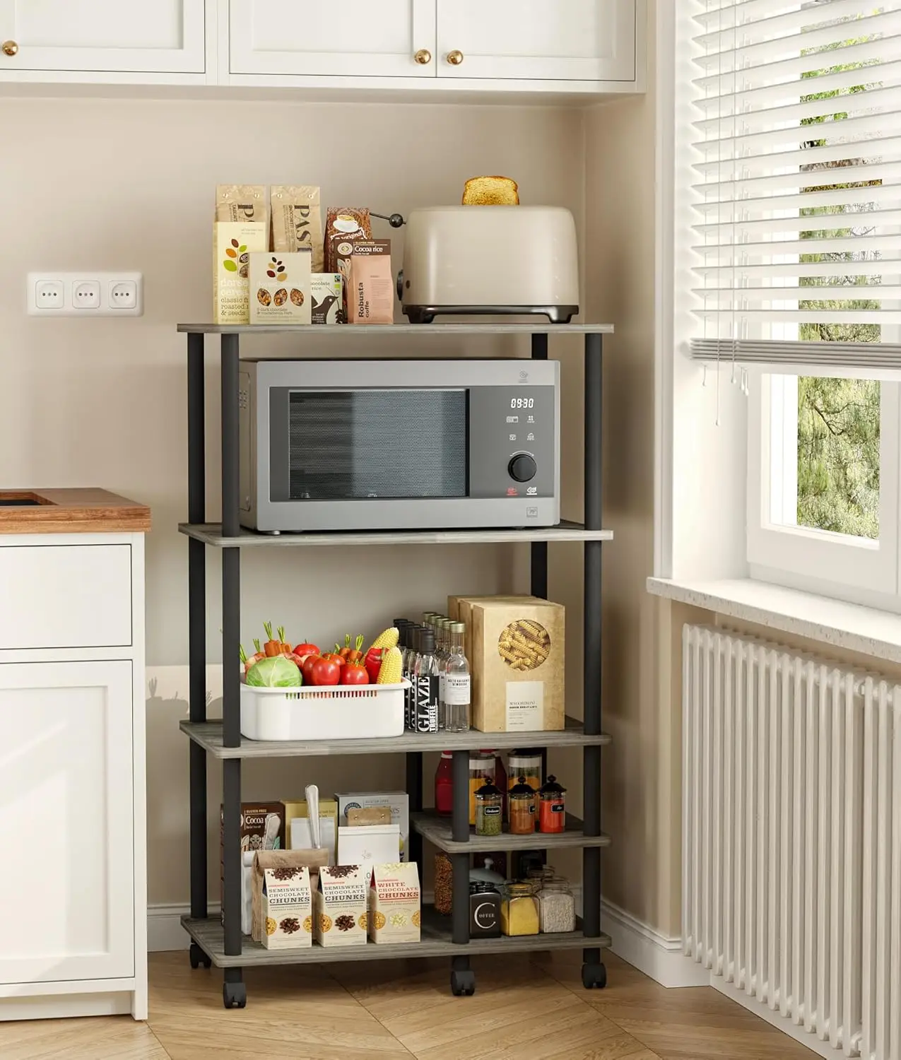 Тележка для микроволновой печи, 4-ярусный столик для микроволновки на колесиках, небольшая подставка-органайзер для кухни, офиса, балкона, на заказ
Тележка для микроволновой печи, 4-ярусный столик для микроволновки на колесиках, небольшая подставка-органайзер для кухни, офиса, балкона, на заказ