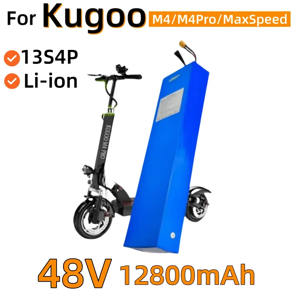 48V 12.8Ah 13S4P Electric Scooter Battery Replacement for Kugoo M4 18650 Li-ion BMS Power Battery Pack
48V 12.8Ah 13S4P Electric Scooter Battery Replacement for Kugoo M4 18650 Li-ion BMS Power Battery Pack