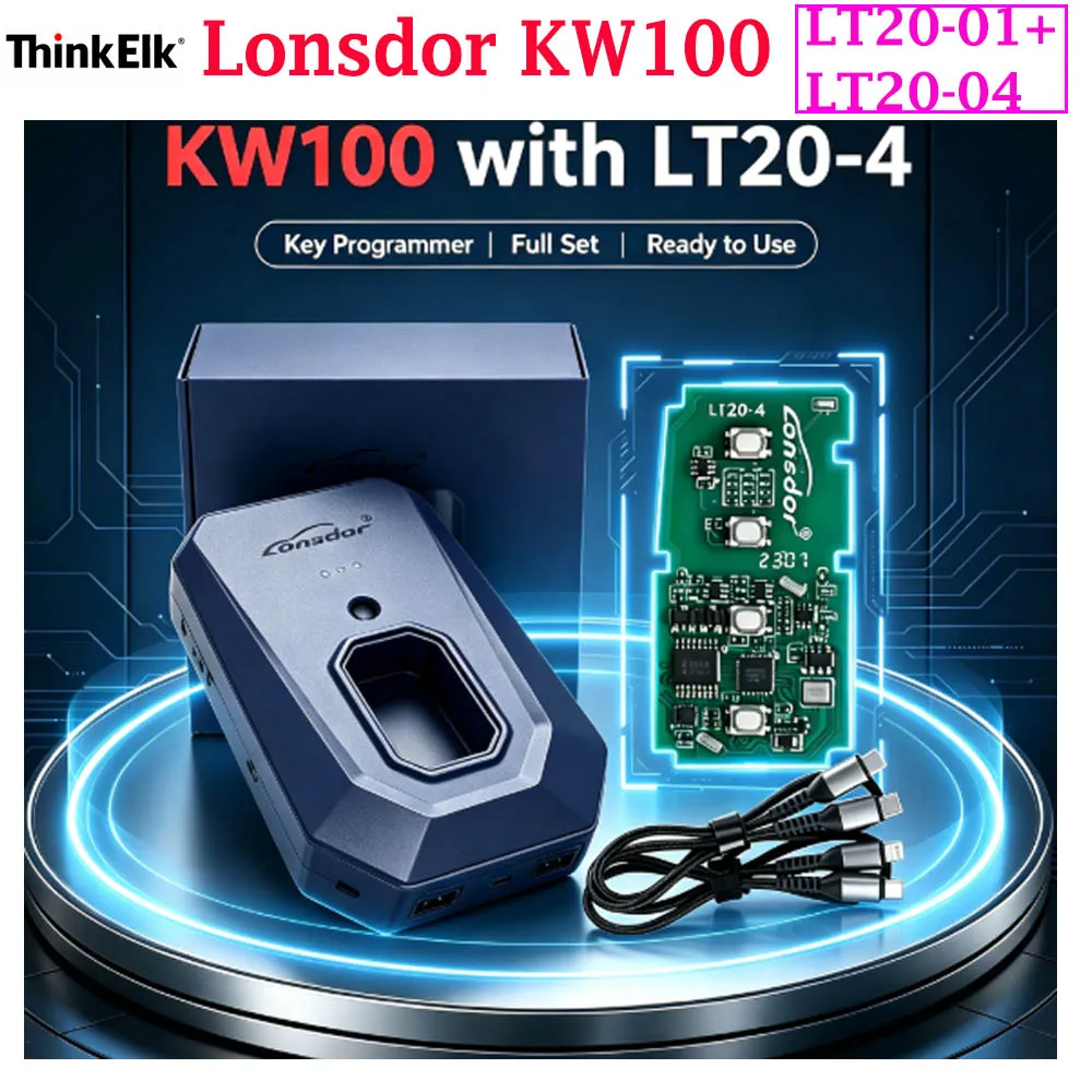 Lonsdor KW100 KW 100 BT Bluetooth Smart Key Generator For Toyota/Lexus/Subaru Compatible with LT20 Remotes LT20-01 and LT20-04
Lonsdor KW100 KW 100 BT Bluetooth Smart Key Generator For Toyota/Lexus/Subaru Compatible with LT20 Remotes LT20-01 and LT20-04