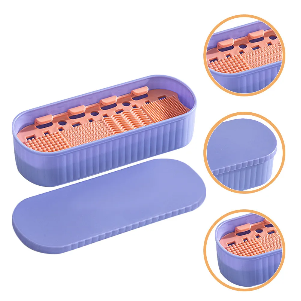 Коробка для хранения кистей для макияжа, компактная, портативная, из безопасного материала, органайзер для косметических инструментов, держатель для путешествий и домашнего использования
Коробка для хранения кистей для макияжа, компактная, портативная, из безопасного материала, органайзер для косметических инструментов, держатель для путешествий и домашнего использования