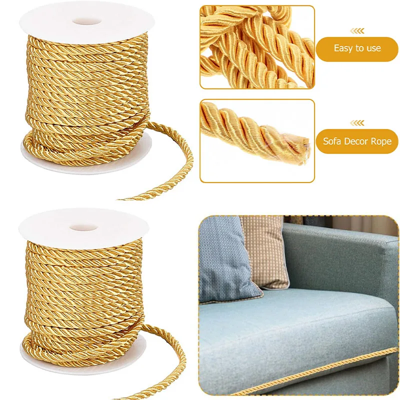 5mm Handmade Cording Sewing Craft Trim Twisted Rope Nylon Cord Twisted Sewing Crafts Nylon Silk Cord Home Decor DIY Craft Decor
5mm Handmade Cording Sewing Craft Trim Twisted Rope Nylon Cord Twisted Sewing Crafts Nylon Silk Cord Home Decor DIY Craft Decor