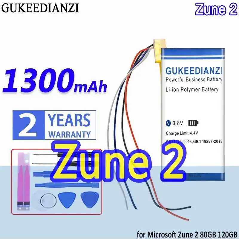 Долговечный аккумулятор музыкального плеера для Microsoft X814399-001 Zune 2 Zune2 4G 8G 1300 мАч
Долговечный аккумулятор музыкального плеера для Microsoft X814399-001 Zune 2 Zune2 4G 8G 1300 мАч