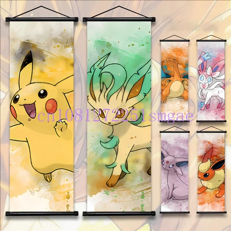 Anime Pokemon Pikachu Eevee Ampharos Charizard Bulbasaur Squirtle Poster Scroll Painting Theme Party Decoration Painting Gift
Anime Pokemon Pikachu Eevee Ampharos Charizard Bulbasaur Squirtle Poster Scroll Painting Theme Party Decoration Painting Gift