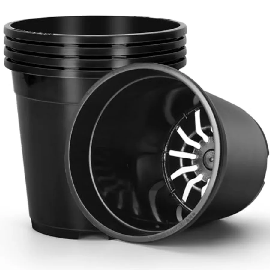 5 Gallon Pots for Plants, 11.8 Inch Plant Pots with Drainage Holes, Sturdy Plastic Large Nursery Pot, 5 Gallon Nursery Pots for
5 Gallon Pots for Plants, 11.8 Inch Plant Pots with Drainage Holes, Sturdy Plastic Large Nursery Pot, 5 Gallon Nursery Pots for
