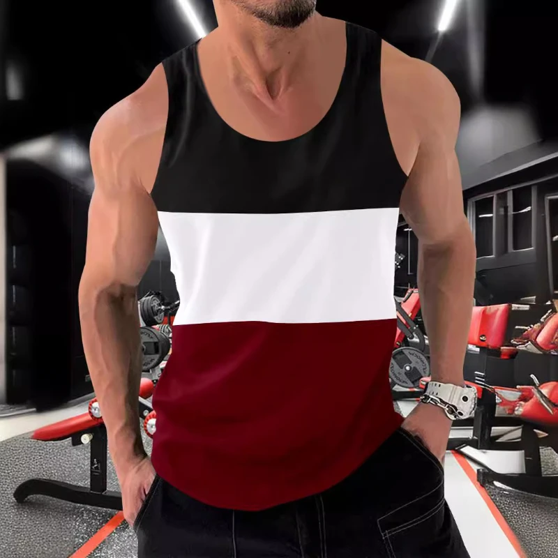 3D Print Colorful Stripes Tank Tops for Man Color Block Pattern Tees Summer Casual Fashion Vest Oversized Sports Street Tank Top
3D Print Colorful Stripes Tank Tops for Man Color Block Pattern Tees Summer Casual Fashion Vest Oversized Sports Street Tank Top