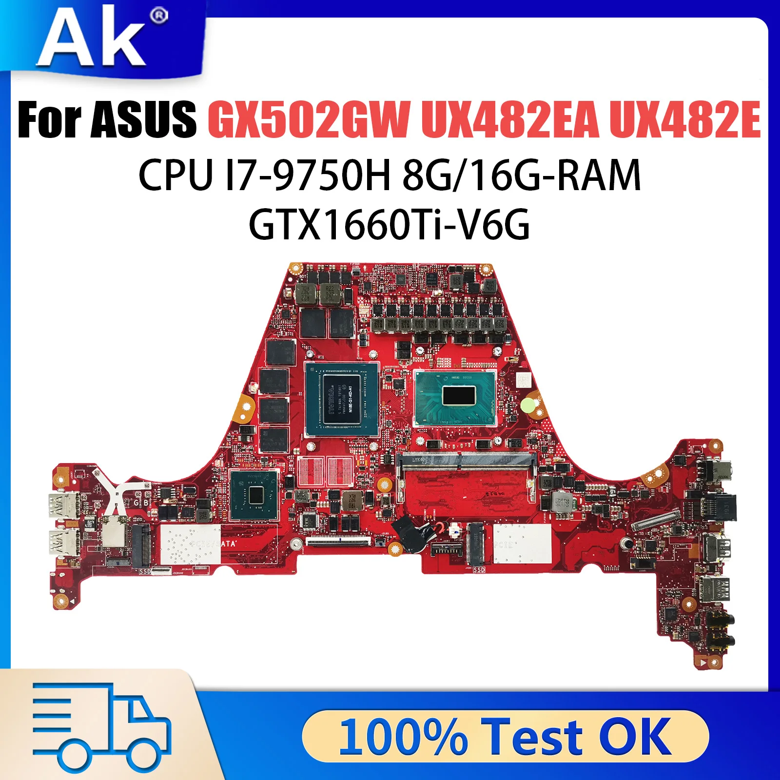 For ASUS GU502GV GX502GU GX502G i5 i7 ROG Zephyrus S GX502GV GX502GW GX502GX GX502GR GX701G GX703G GX502GM Motherboard GX502GW
For ASUS GU502GV GX502GU GX502G i5 i7 ROG Zephyrus S GX502GV GX502GW GX502GX GX502GR GX701G GX703G GX502GM Motherboard GX502GW